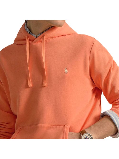 Felpa Con Cappuccio Polo Ralph Lauren arancio Polo Ralph Lauren | 710-916690-504LOOPBACK TERRY POMPANO ORANGE